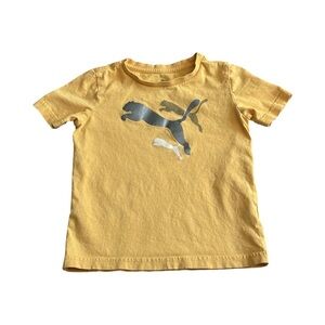 Puma Kids Graphic Yellow Tee